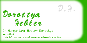 dorottya hebler business card
